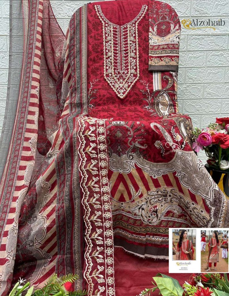 Al Zohaib Ayesha Vol-1 – Pakistani Readymade Kurti Pant With Dupatta