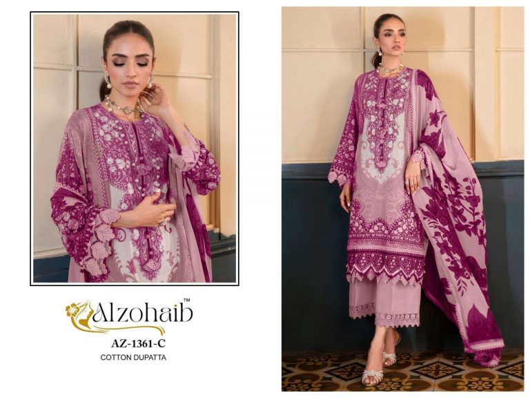 Al zohaib d no-1361 – Pakistani kurti pant with dupatta