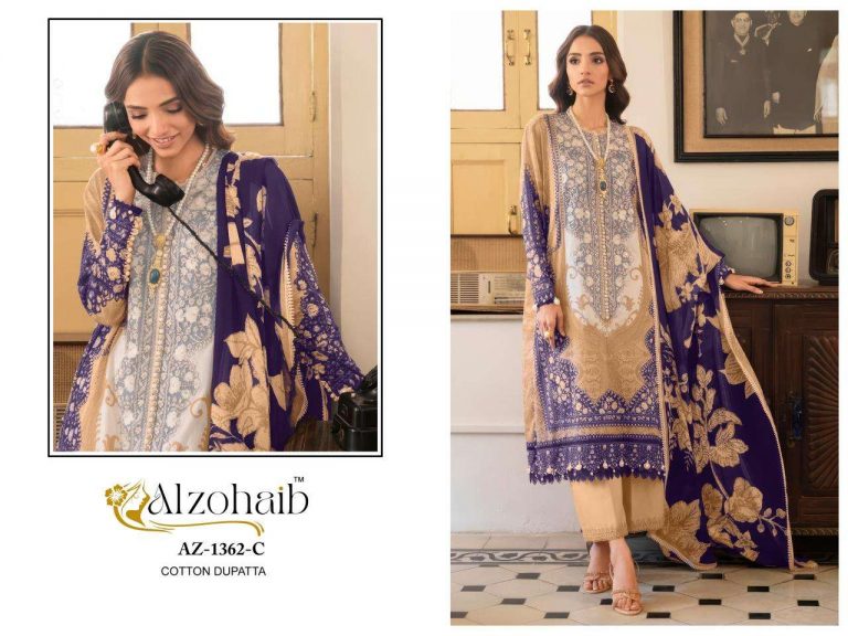 Al zohaib d no-1361 – Pakistani kurti pant with dupatta