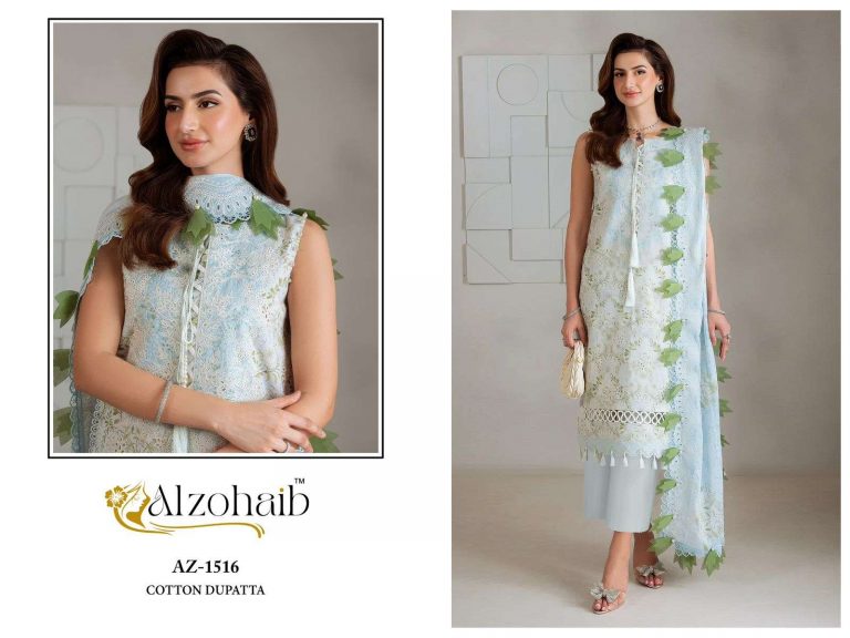 Al zohaib nazakat vol-1 karachi readymade kurti pant with dupatta
