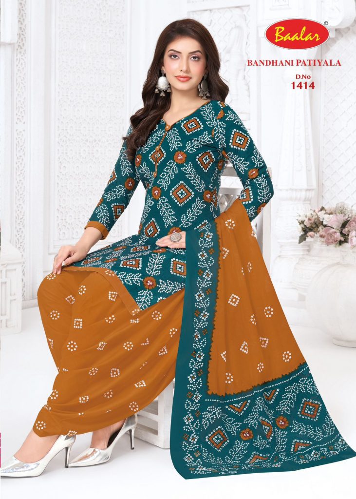 Baalar Bandhani Patiyala Vol-14 – Dress Material