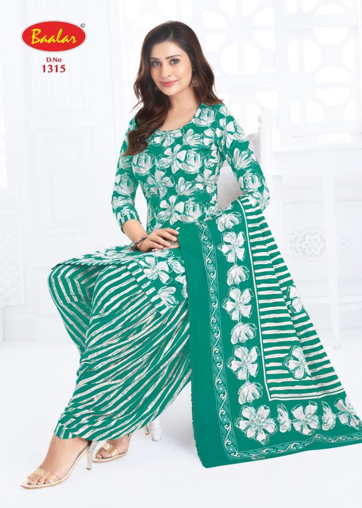 Baalar Crystal Patiyala Vol-13 – Dress Material
