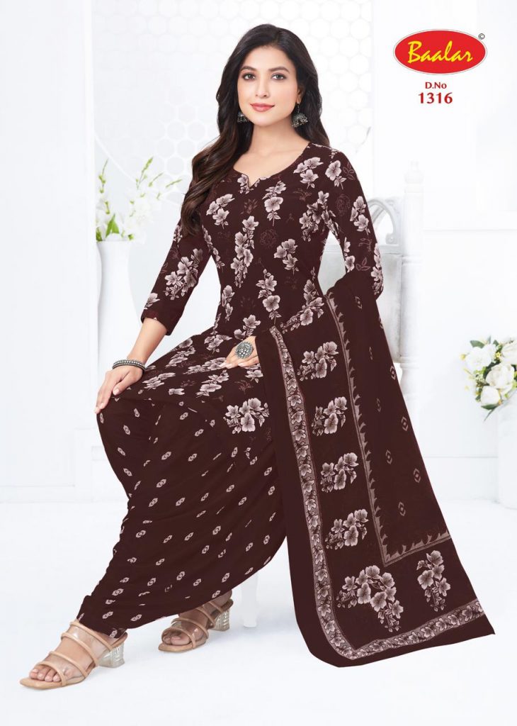 Baalar Crystal Patiyala Vol-13 – Dress Material