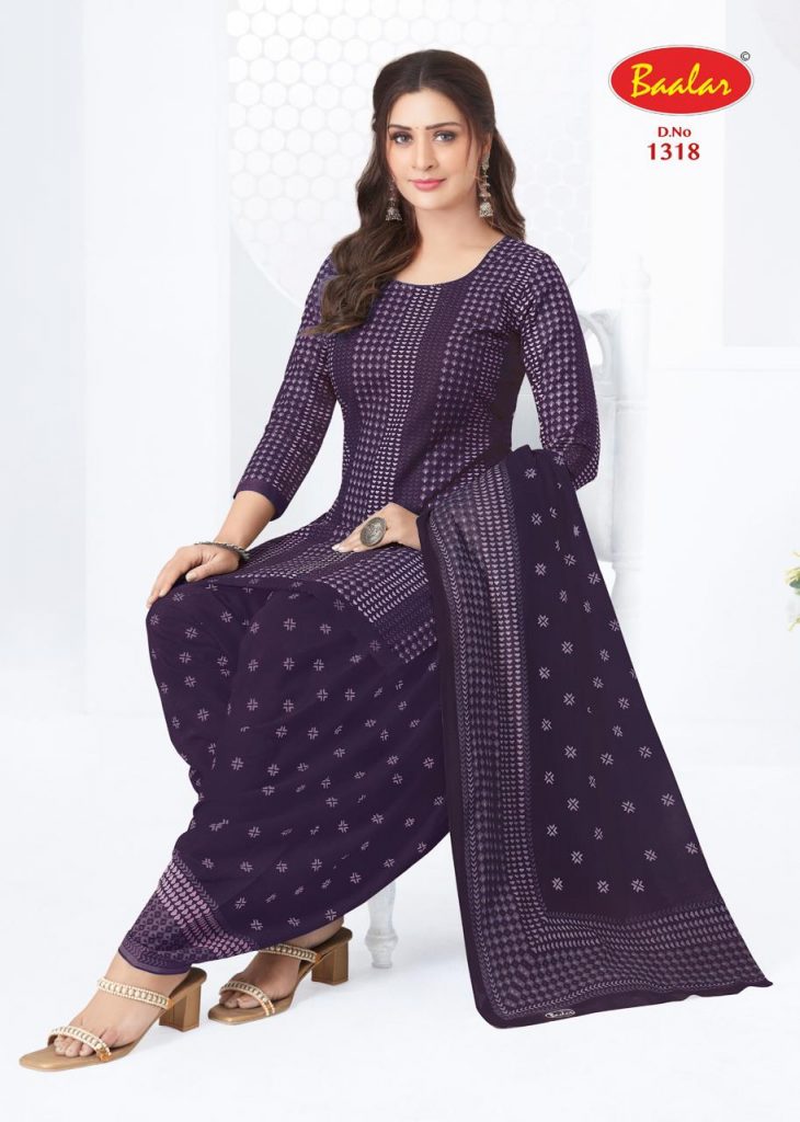Baalar Crystal Patiyala Vol-13 – Dress Material