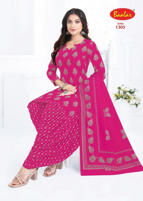 Baalar Crystal Patiyala Vol-13 – Dress Material