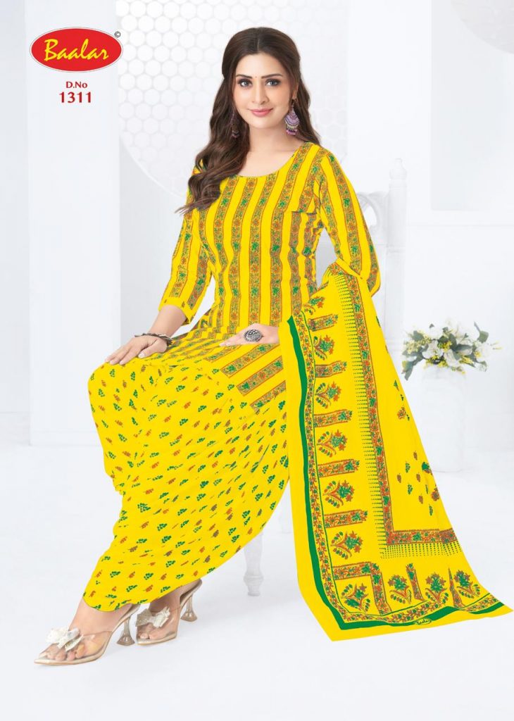 Baalar Crystal Patiyala Vol-13 – Dress Material
