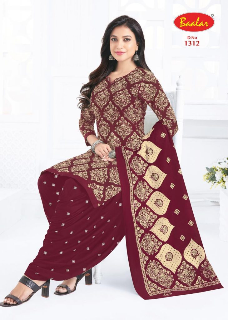 Baalar Crystal Patiyala Vol-13 – Dress Material
