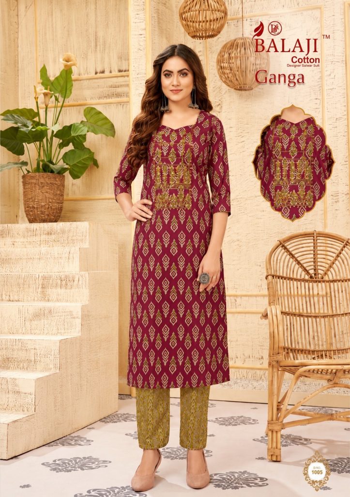 Balaji Ganga Vol-1 – Straight Kurtis