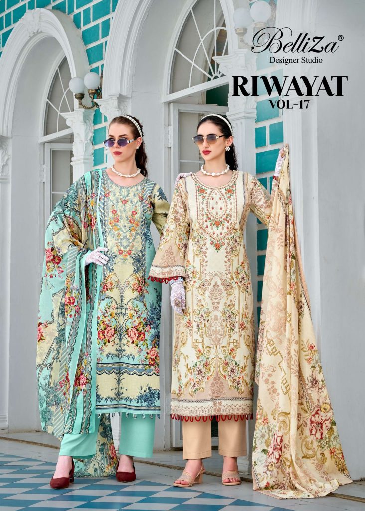 Belliza Riwayat Vol-17 – Pakistani Dress Material
