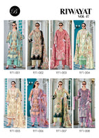 Belliza Riwayat Vol-17 – Pakistani Dress Material