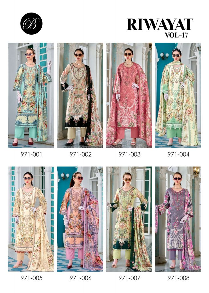 Belliza Riwayat Vol-17 – Pakistani Dress Material