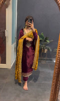 Bt 7055 Beautifull Velvet Ready Made Dress Collection