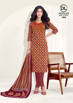 DL Royal Ajrakh Vol-1 – Kurti Pant With Dupatta