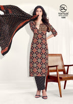 DL Royal Ajrakh Vol-1 – Kurti Pant With Dupatta