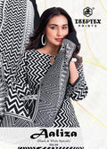 Deeptex Aaliza B & W Vol-4 – Karachi Kurti Pant With Dupatta