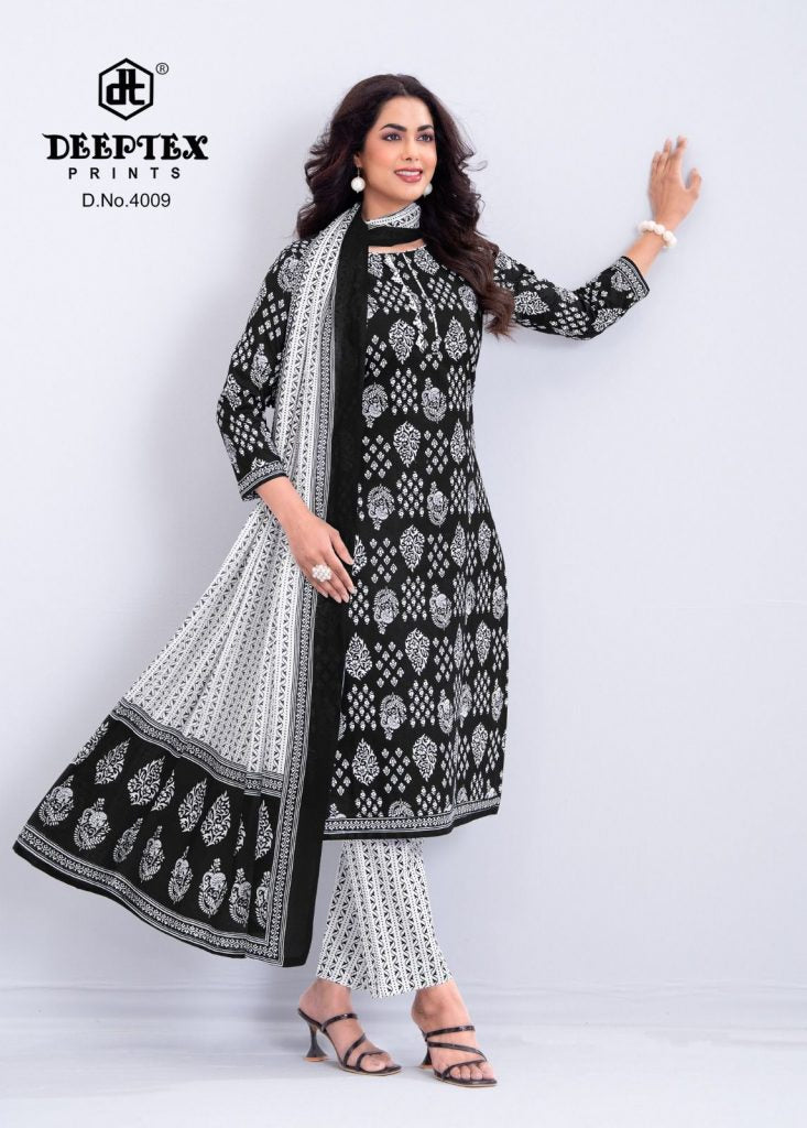 Deeptex Aaliza B & W Vol-4 – Karachi Kurti Pant With Dupatta