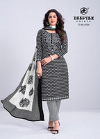 Deeptex Aaliza B & W Vol-4 – Karachi Kurti Pant With Dupatta