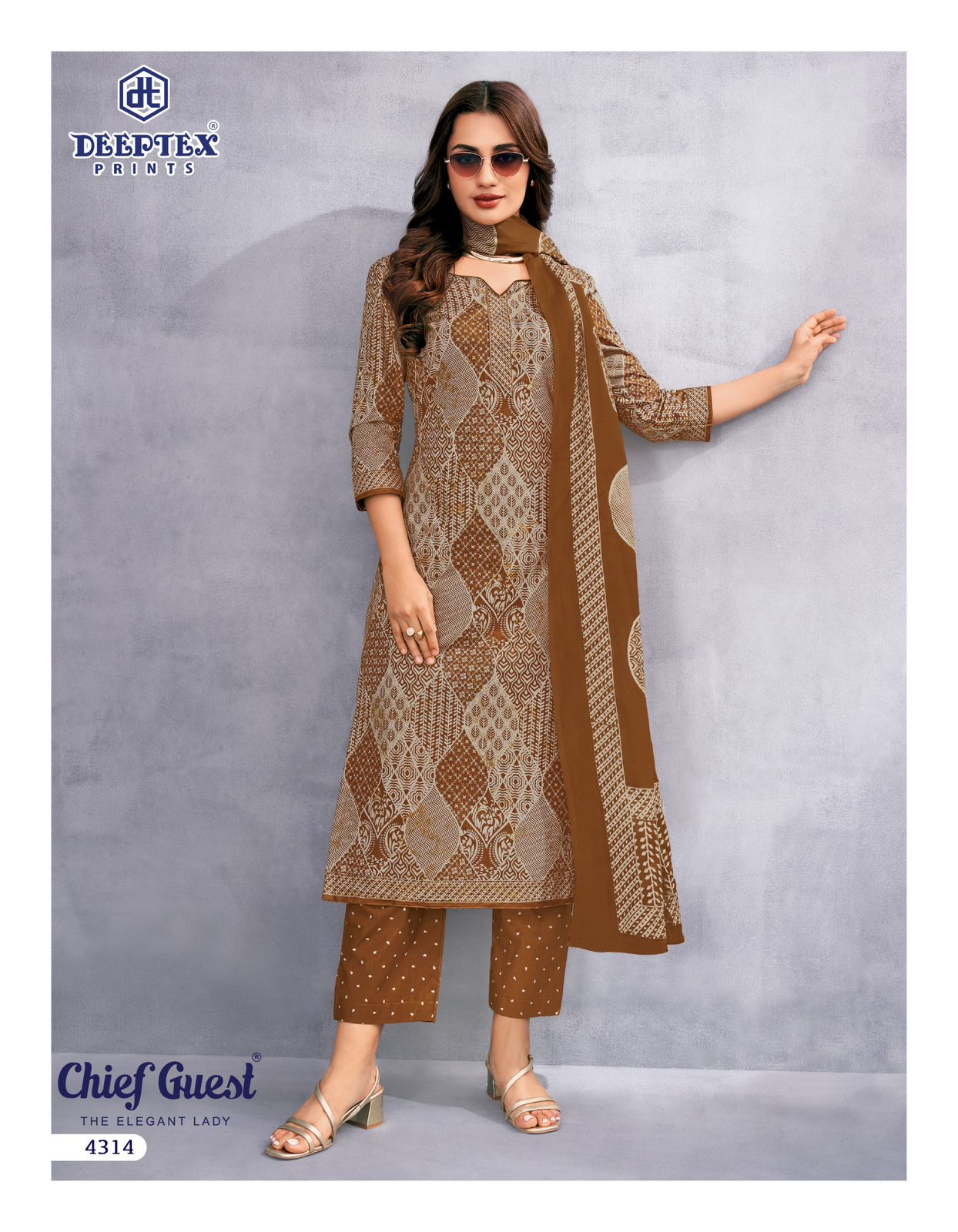 Deeptex Chief Guest Vol-43 Cotton Drees Materaisl