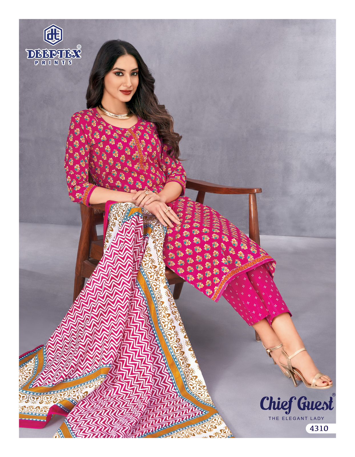 Deeptex Chief Guest Vol-43 Cotton Drees Materaisl
