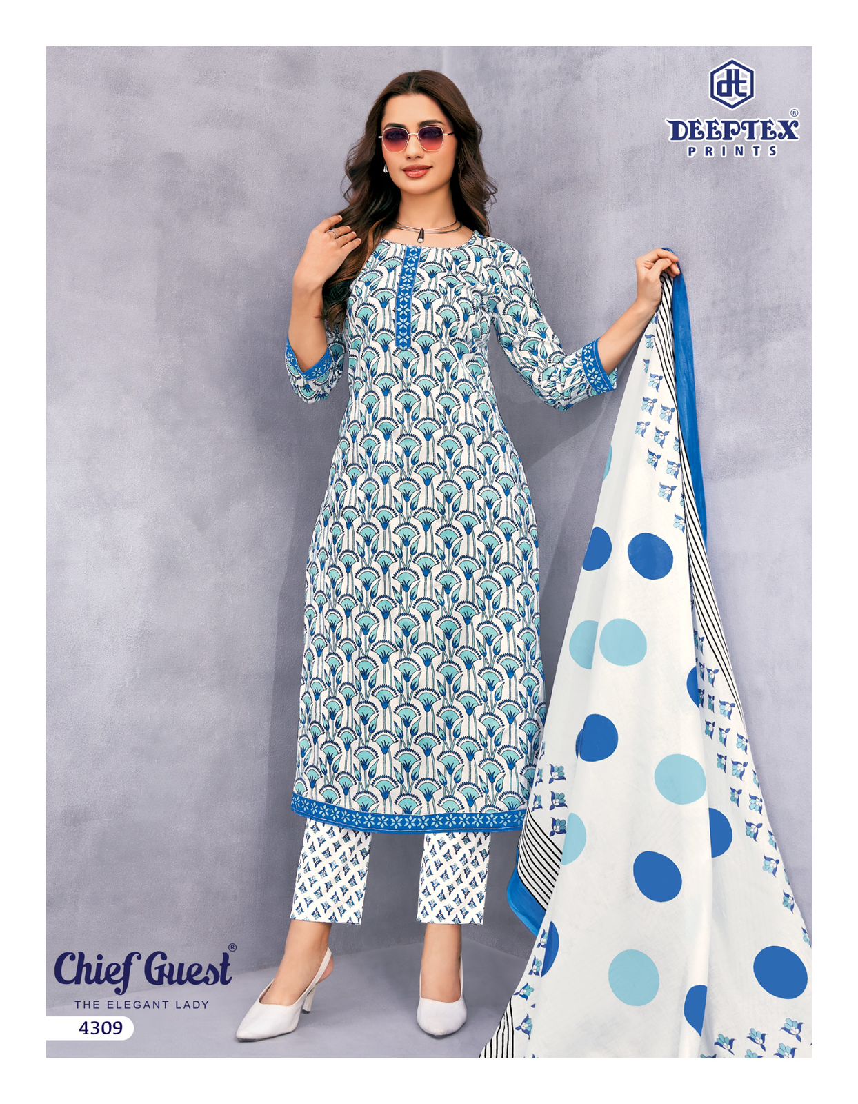 Deeptex Chief Guest Vol-43 Cotton Drees Materaisl