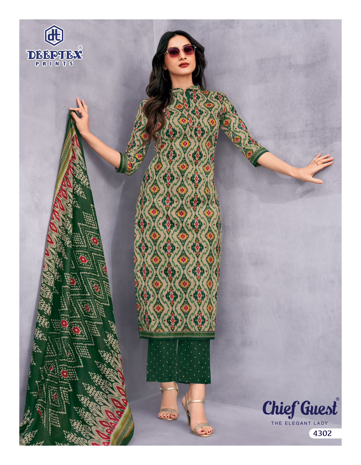 Deeptex Chief Guest Vol-43 Cotton Drees Materaisl