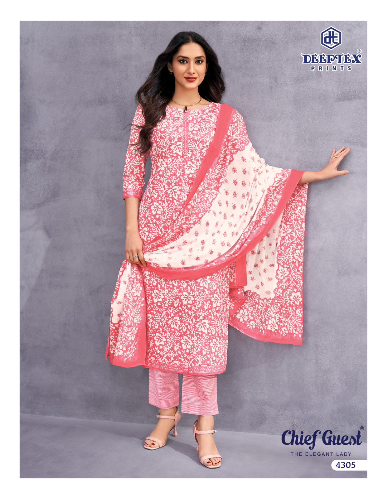 Deeptex Chief Guest Vol-43 Cotton Drees Materaisl
