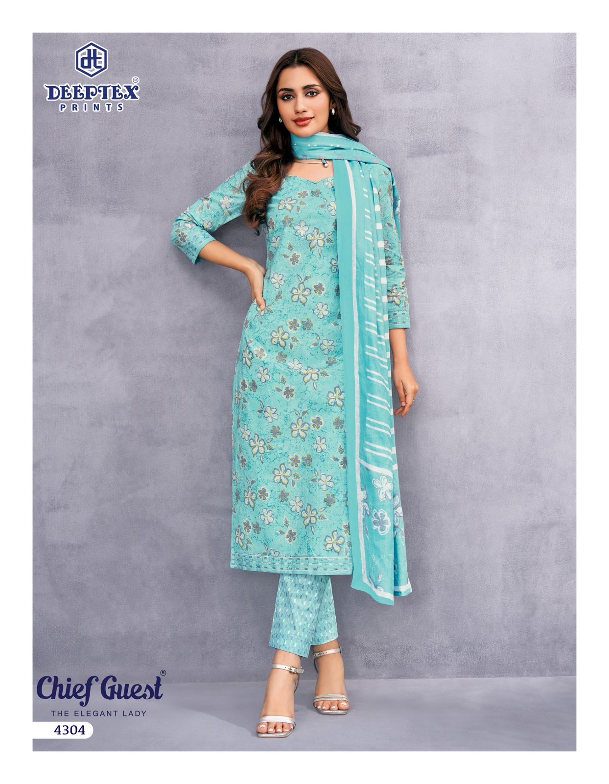 Deeptex Chief Guest Vol-43 Cotton Drees Materaisl