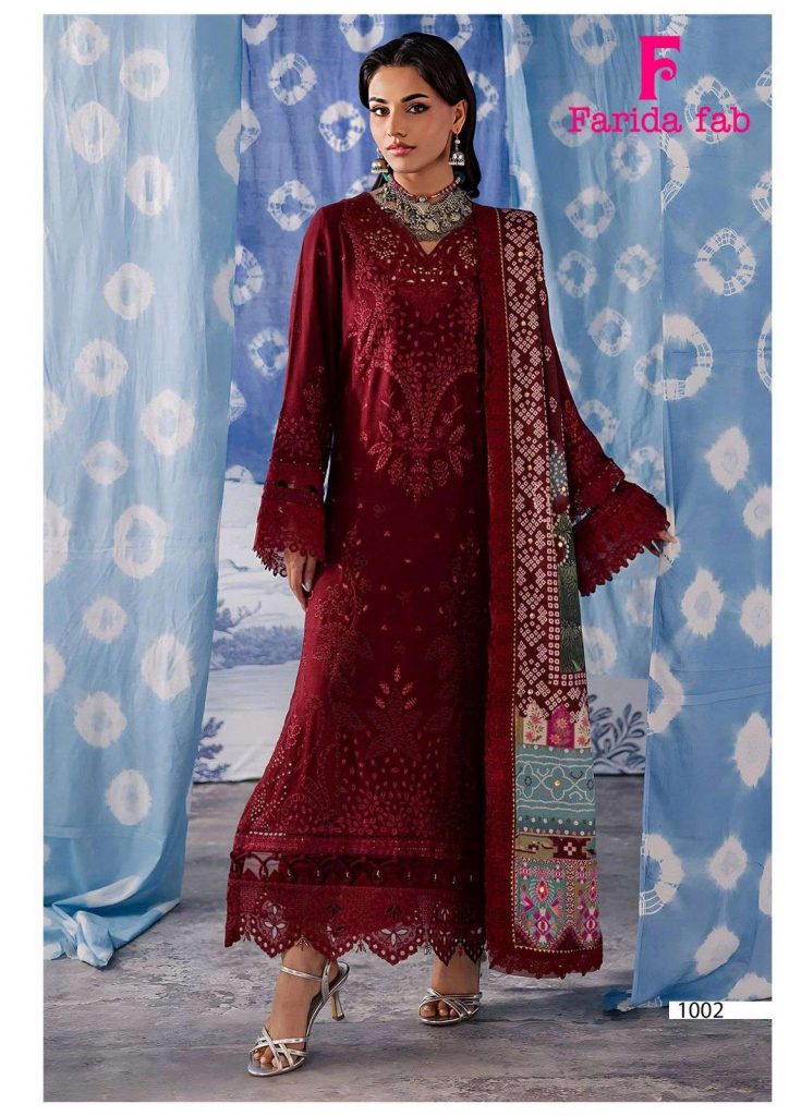 Farida fab parian dream vol-22 – karachi dress material