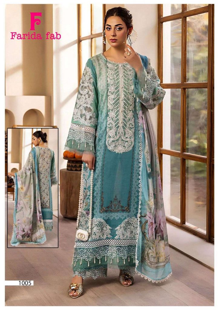 Farida fab parian dream vol-22 – karachi dress material