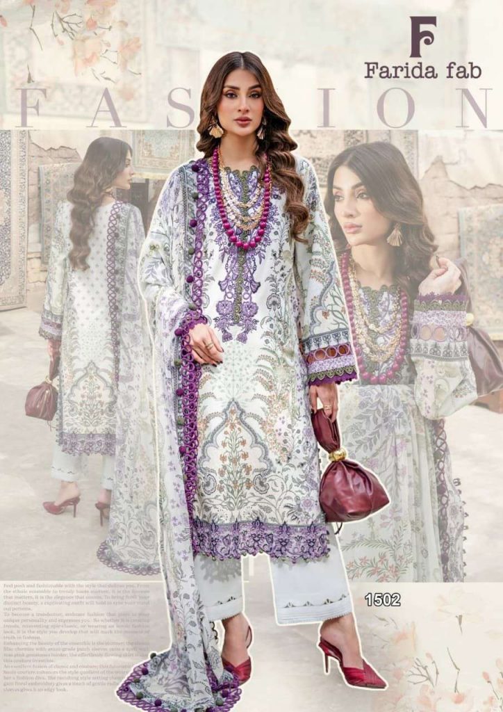 Farida fab Crimson Vol 15 – Karachi Dress Material