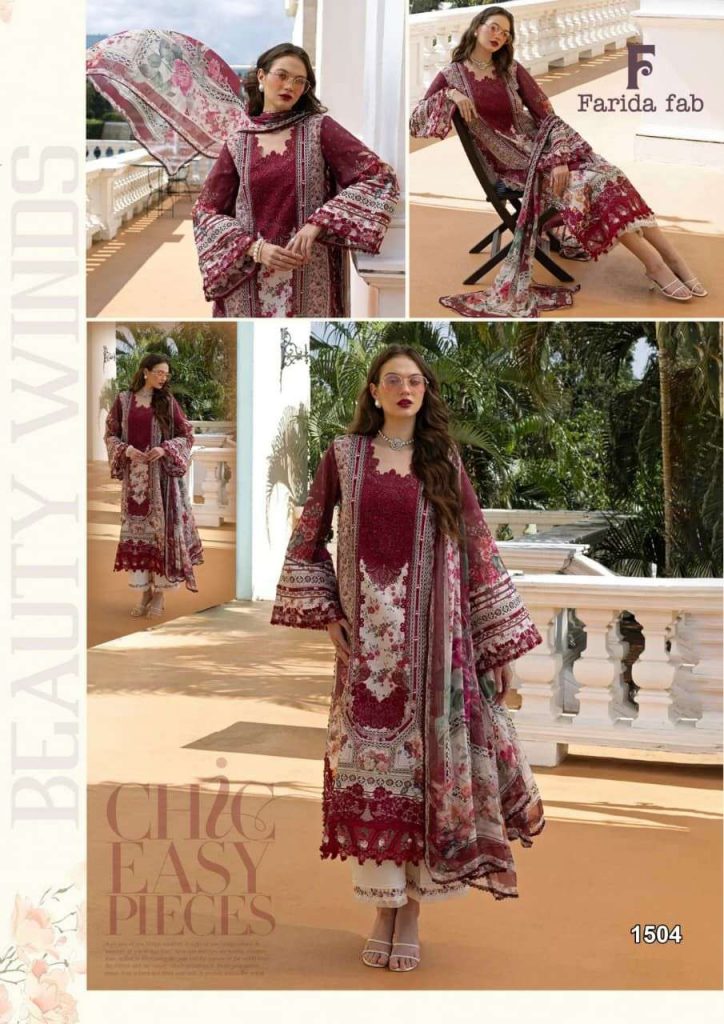 Farida fab Crimson Vol 15 – Karachi Dress Material