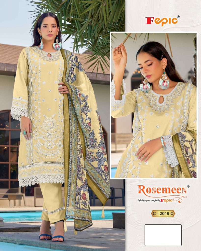 fepic Rosemeen C-2019 – Pakistani Dress Material