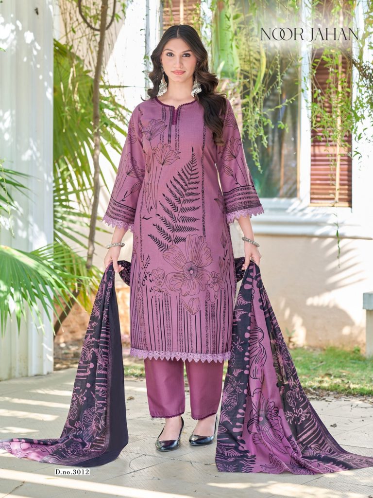 Ganesha Noor Jahan Vol-3 – Karachi Readymade Kurti Pant With Dupatta