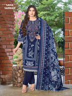 Ganesha Sana Safinaz Vol-12 – Karachi Dress Material