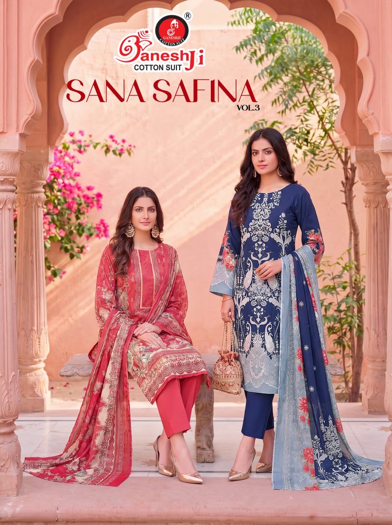 Ganeshji Sana Safina Vol 3 – Readymade Karachi Kurti Pant With Dupatta