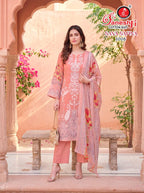 Ganeshji Sana Safina Vol 3 – Readymade Karachi Kurti Pant With Dupatta