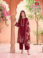 Ganeshji Sana Safina Vol 3 – Readymade Karachi Kurti Pant With Dupatta