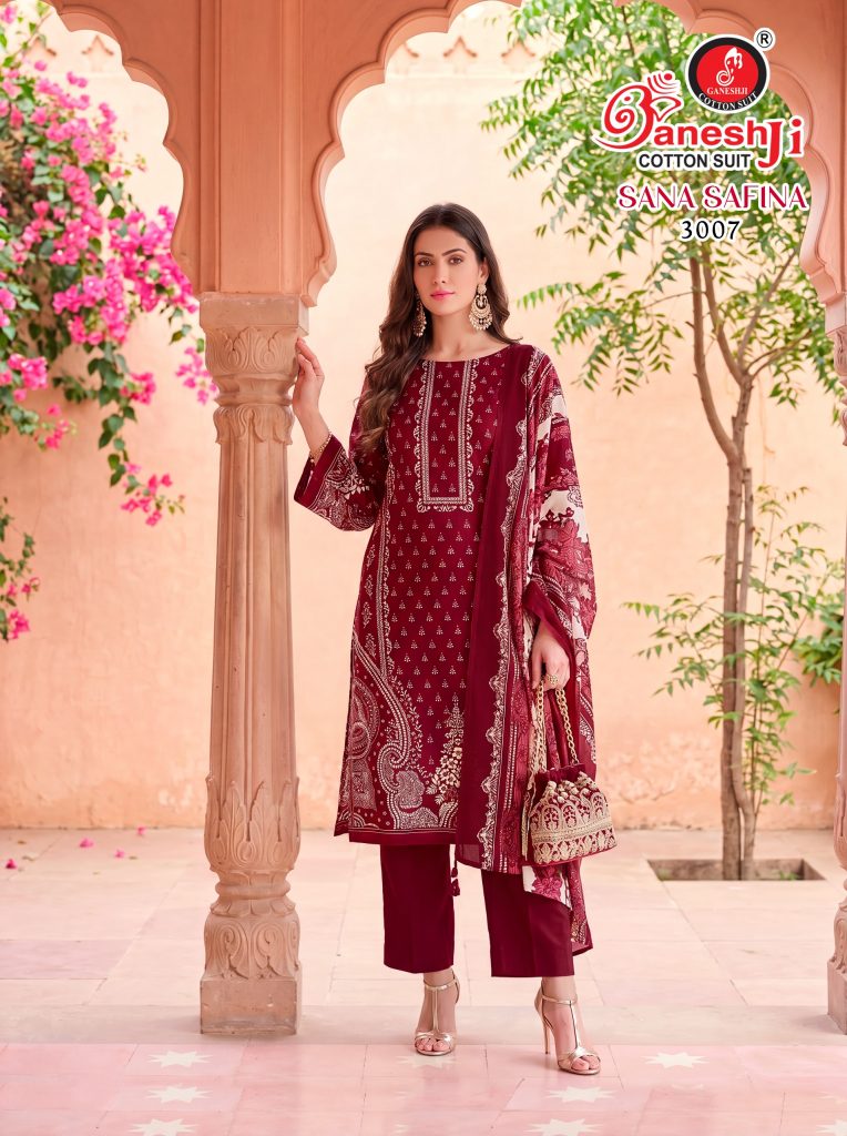 Ganeshji Sana Safina Vol 3 – Readymade Karachi Kurti Pant With Dupatta