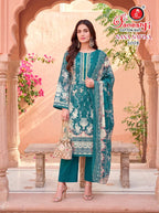 Ganeshji Sana Safina Vol 3 – Readymade Karachi Kurti Pant With Dupatta