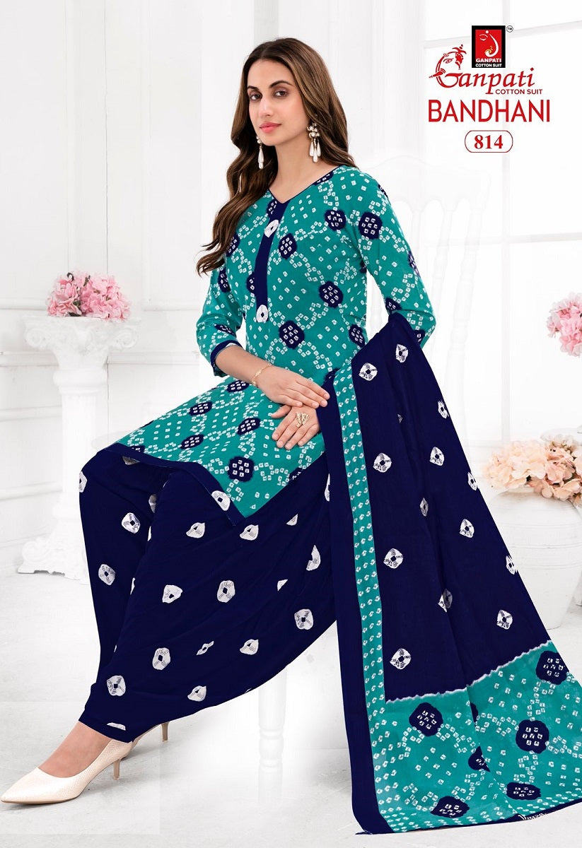 Ganpati Bandhani Vol-8 Patiyala Drees Materials