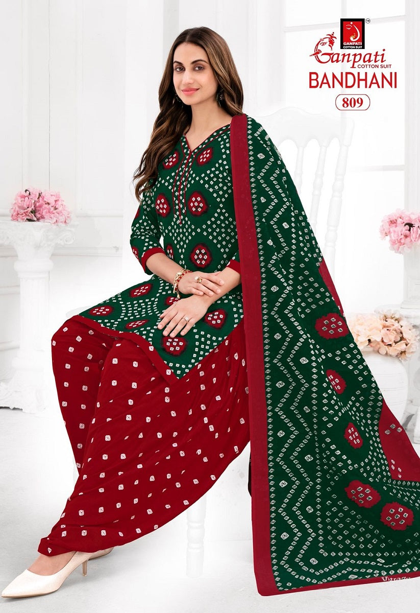 Ganpati Bandhani Vol-8 Patiyala Drees Materials