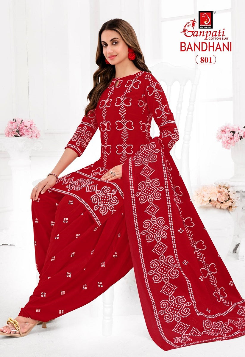 Ganpati Bandhani Vol-8 Patiyala Drees Materials