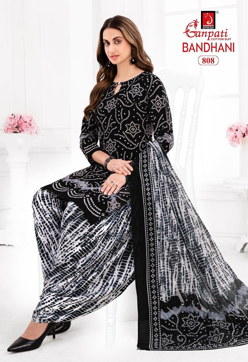 Ganpati Bandhani Vol-8 Patiyala Drees Materials