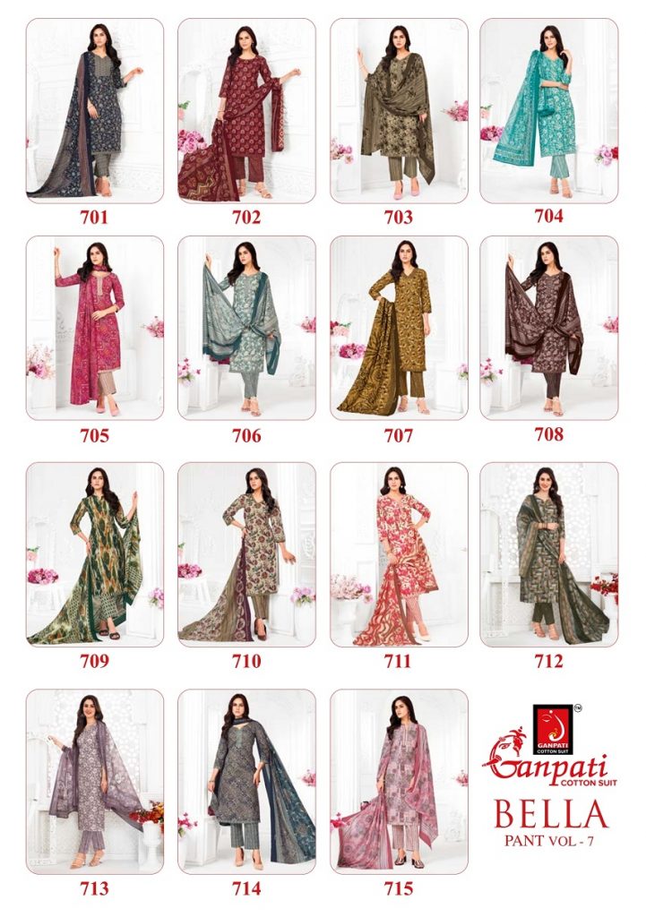 Ganpati Bella Pant Vol-7 – Dress Material