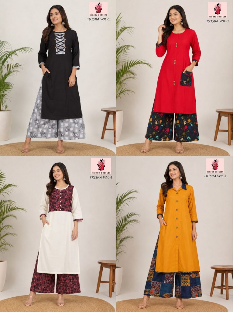 Hiaara Trisha Vol-1 – Kurti With Plazzo
