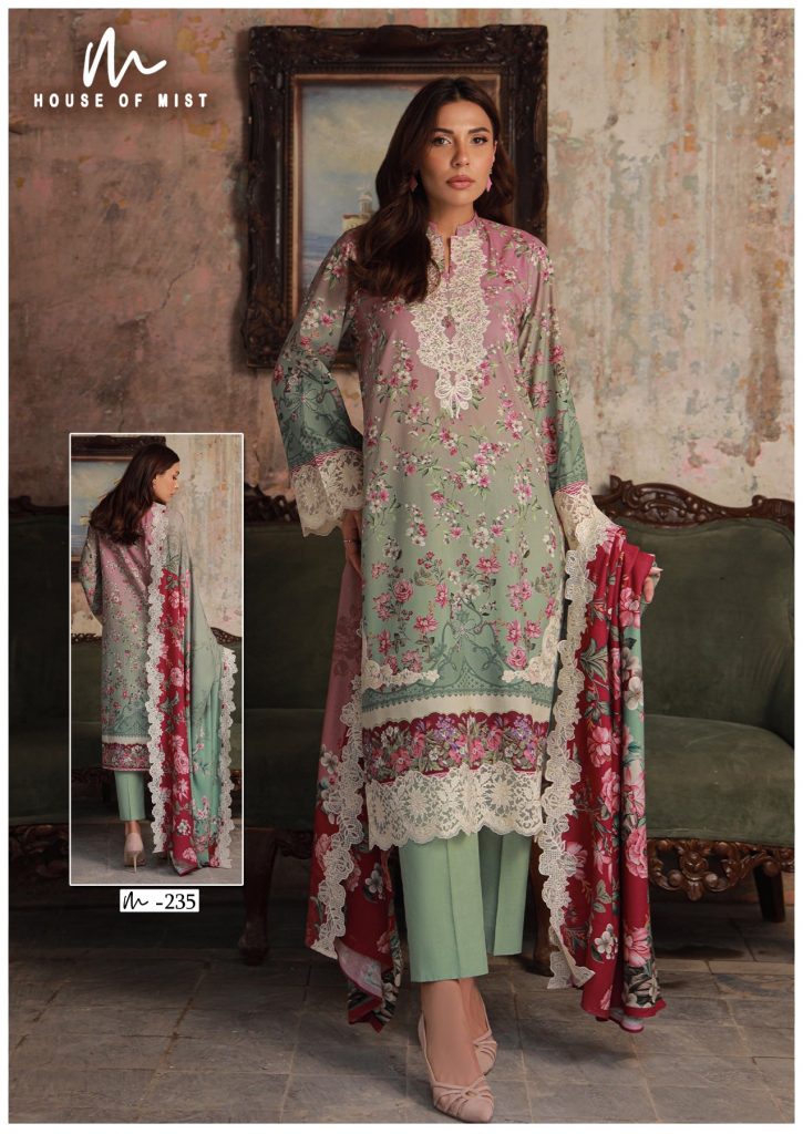 Hom Ghazal Vol-24 – Karachi Readymade Kurti Pant With Dupatta