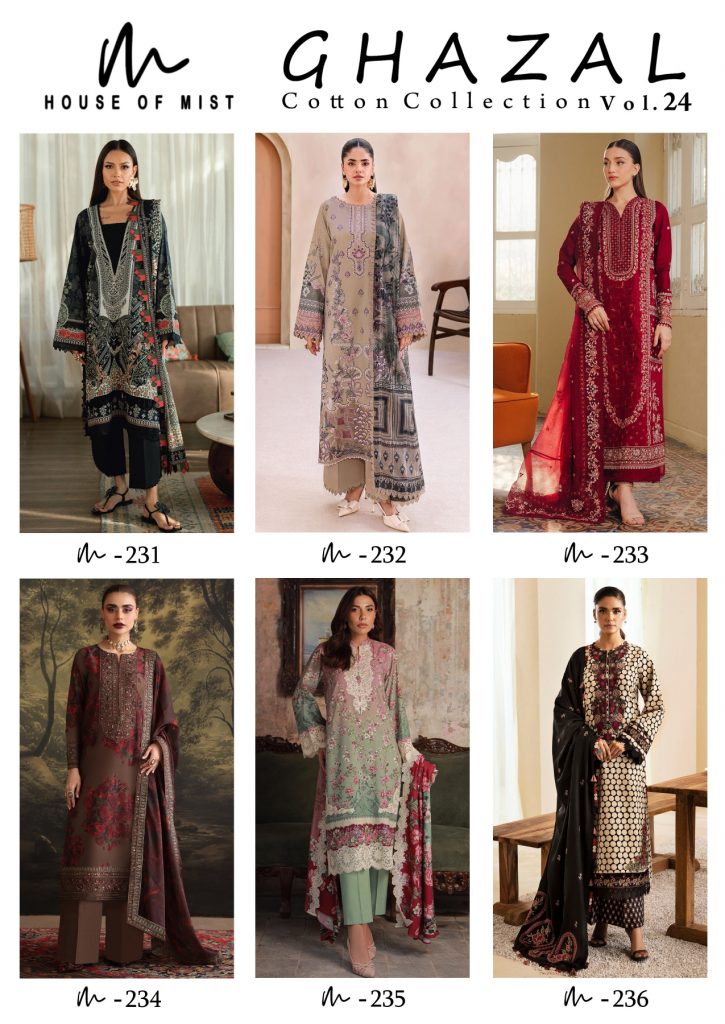 Hom Ghazal Vol-24 – Karachi Readymade Kurti Pant With Dupatta