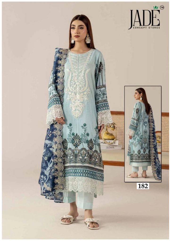 Jade Chevron Vol-19 – Karachi Readymade Kurti Pant With Dupatta