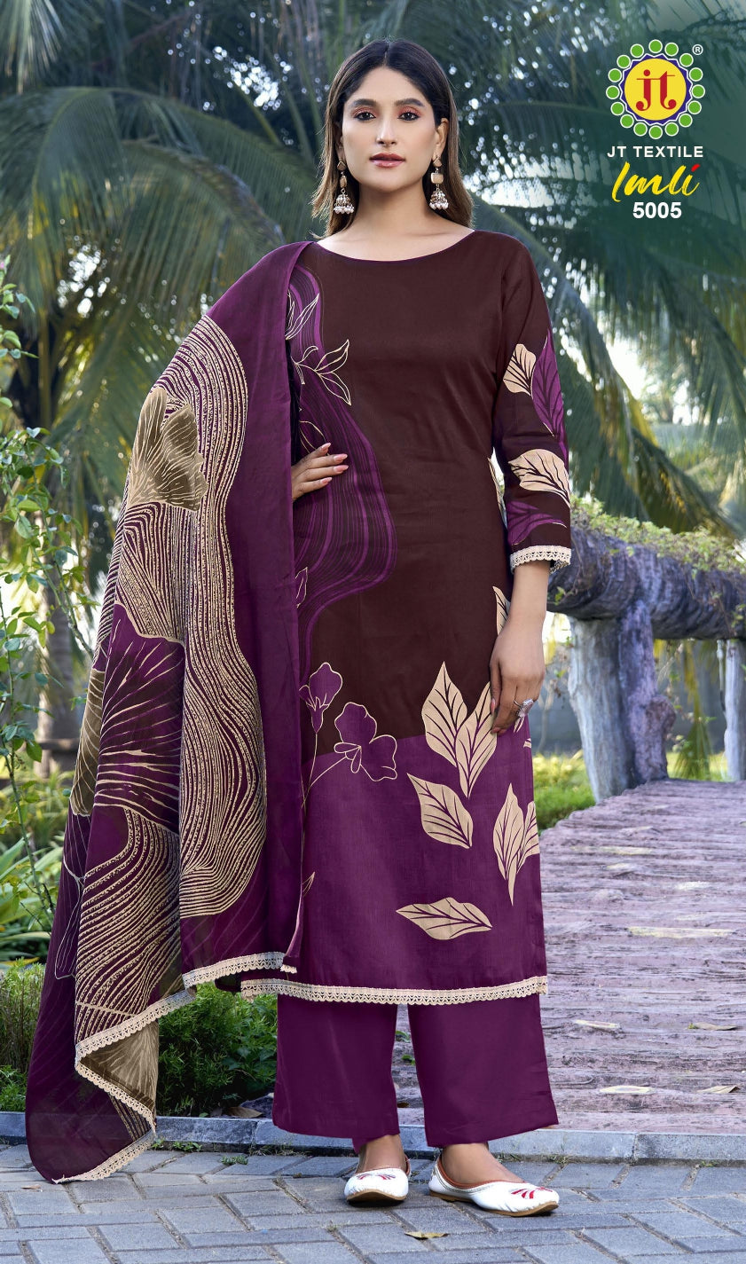Jt Imli Vol-5 Cotton Drees Materaisl