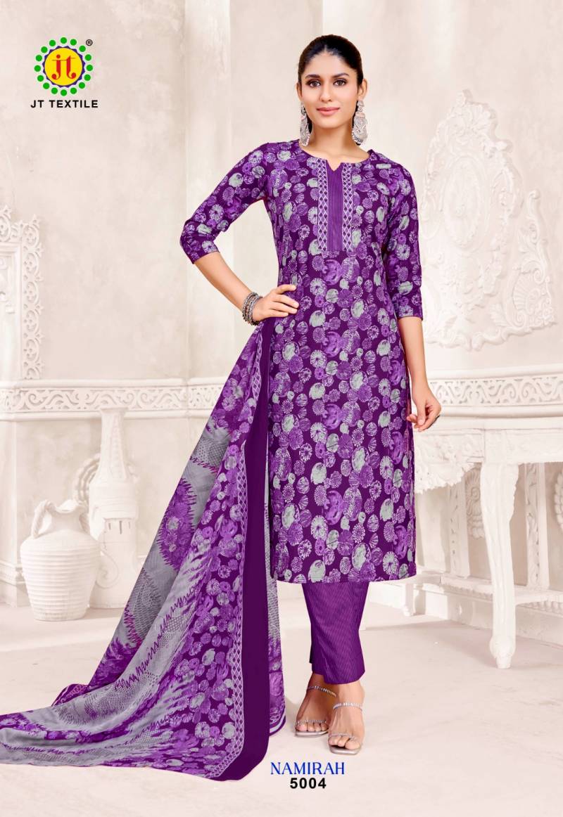 Jt Namirah Vol-5 Cotton Printed Drees Materaisl